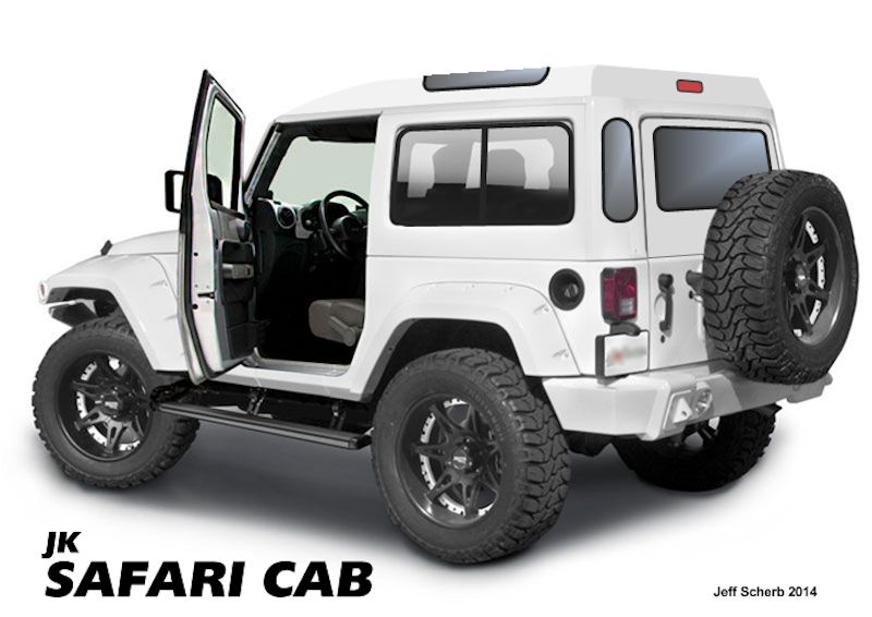 Illustration for article titled These Homemade 'Safari Cabs' Make Your Jeep Wrangler So Much Sexier